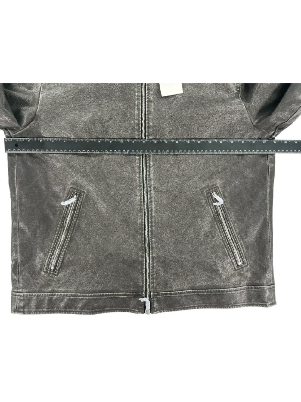 Jack & Jones Casablanca Jacket Faux Black Leather Full Zip Men's Size Large NEW - Picture 11 of 13